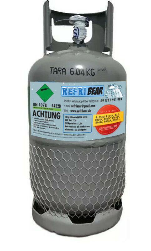 R422D 10kg in Eigentumsflasche Mehrweg Stahl